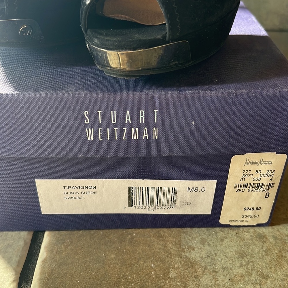 Stuart Wietzman Open Toe Heels Size 8 With The Box - image 4